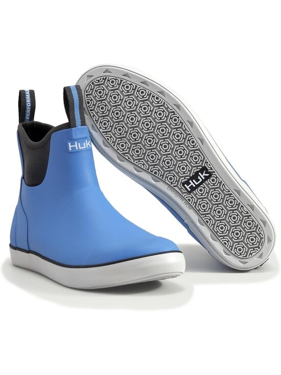 ?Men\'s Marolina Blue High Top Comfortable Wide Toe Fishing Deck Boots